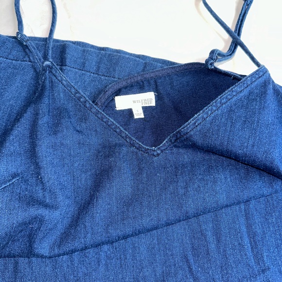 Wilfred Free Aritzia Dark Denim Vivienne Mini Ship Dress Size Small - Picture 8 of 8